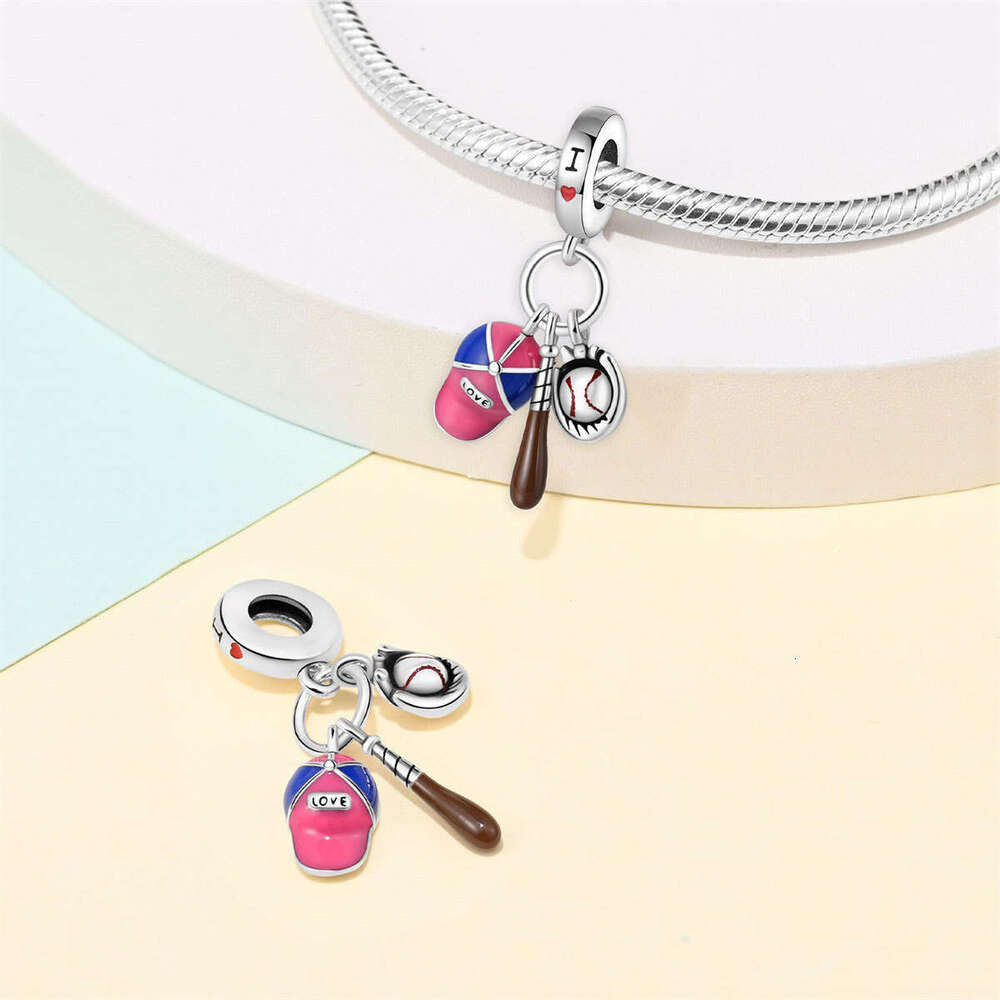 New 925 Sterling Silver Charm Sports and Fitness beads pendant Fit Charms Silver 925 Original Bracelet DIY Jewelry Making For women Gifts