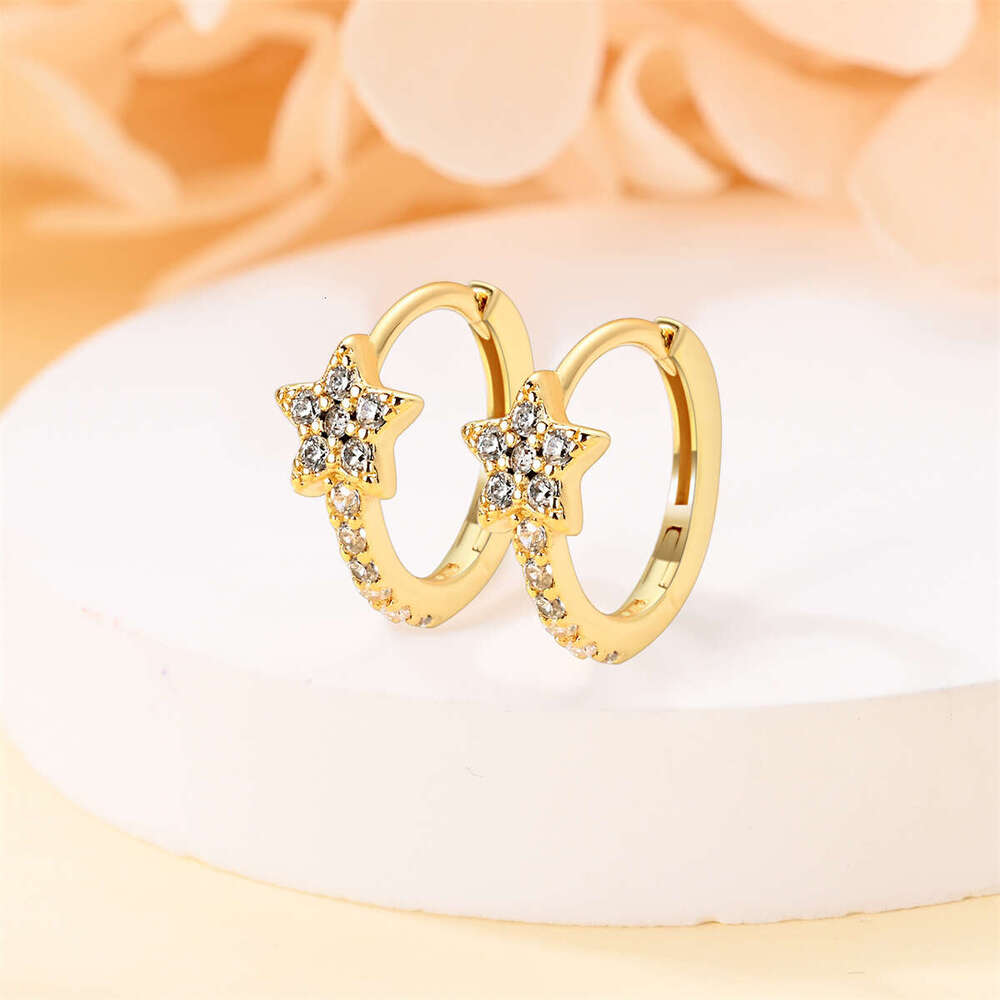 Heart shaped pendant hoop earrings for women 925 sterling silver stud earring wholesale