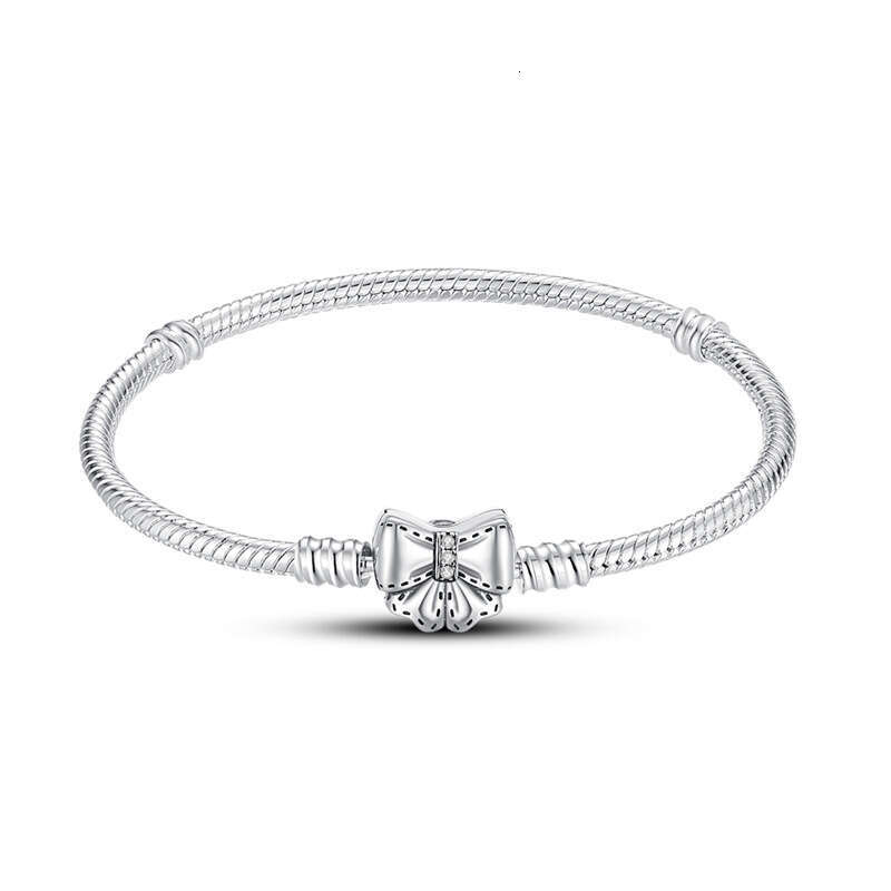 New 925 Sterling Silver Snake Chain Butterfly Bracelet Fit Charms Silver 925 Original Bracelet DIY Jewelry Making For women Gifts