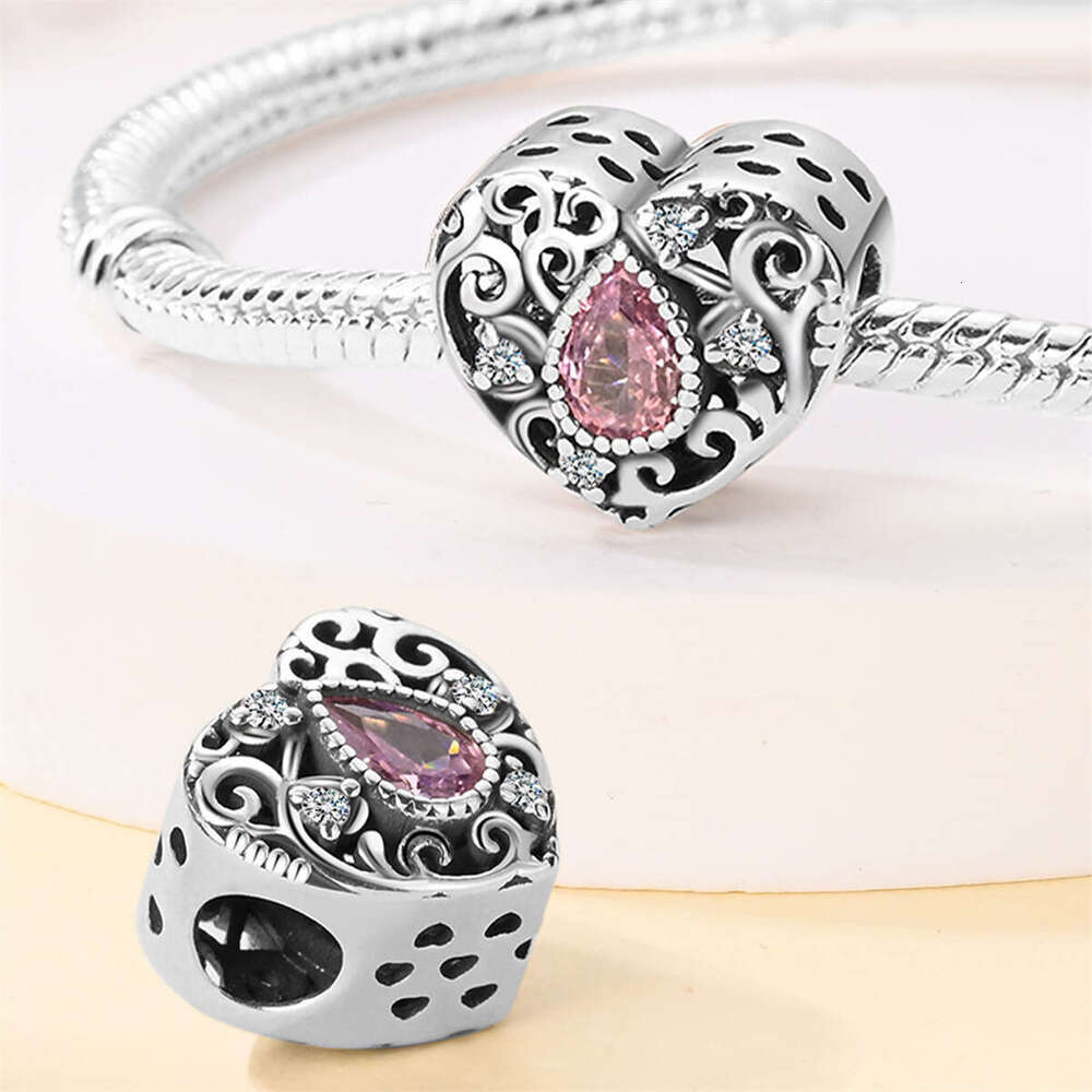 New 925 Sterling Silver Charm Romantic Classical Series - Pink Angel Pendant Fit Charms Silver 925 Original Bracelet DIY Jewelry Making For women Gift