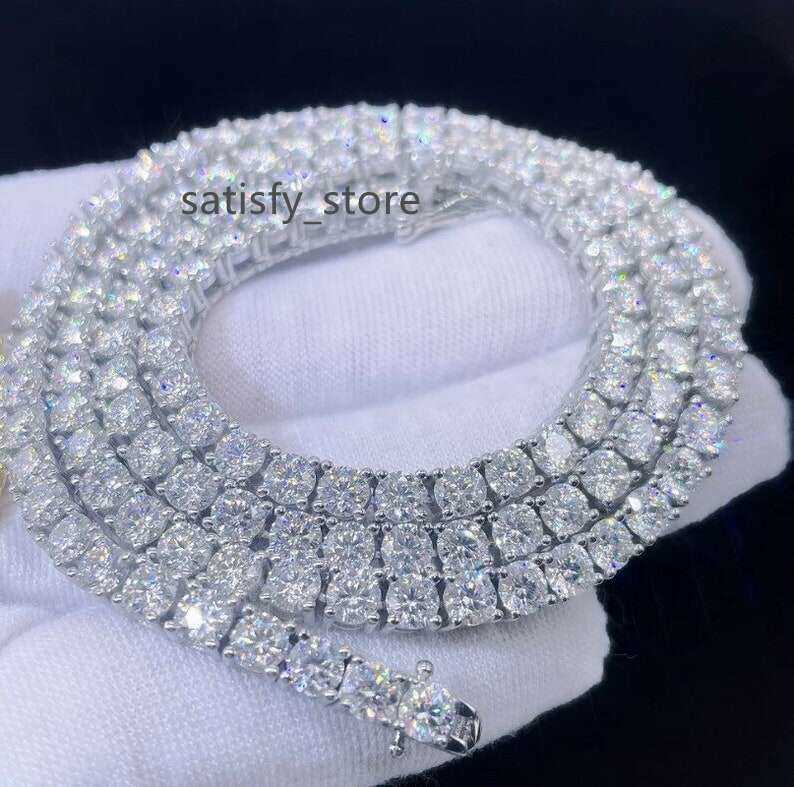3Mm 4Mm 5Mm VVS Lab Diamond Chain Jewelry Tennis Necklace For Valentines Day Gift Ideas 2024