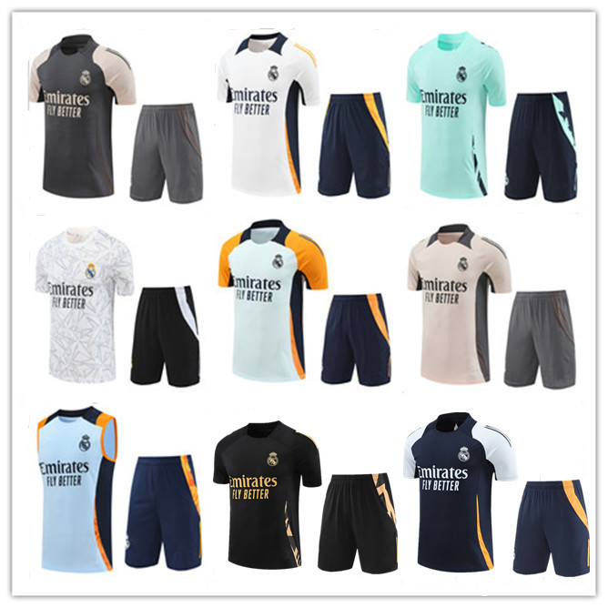 24 25 uniforms pre-match 2024 2025 Vini Jr BELLINGHAM Reals Madrids training soccer jersey football shirt camiseta men kids shorts tracksuit