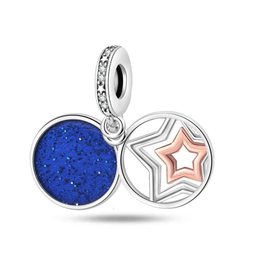 New 925 Sterling Silver Charm Space Travel Star Trajectory Tag beads Fit Charms Silver 925 Original Bracelet DIY Jewelry Making For women Gifts