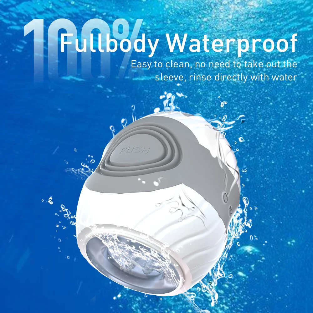 DRYWELL Automatic Male Masturbators Stimulation Trainer Cup Open-ended Stroker Masturbator Penis Vibrator Sex Toys for Men 240914