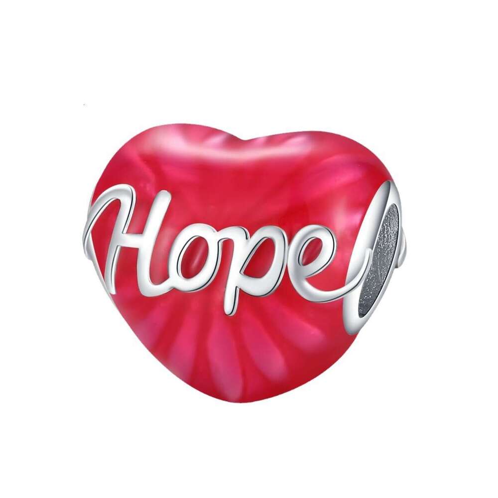 New 925 Sterling Silver Charm Colored Stone Pink Love with enamel Beads Fit Charms Silver 925 Original Bracelet DIY Jewelry Making For women Gifts