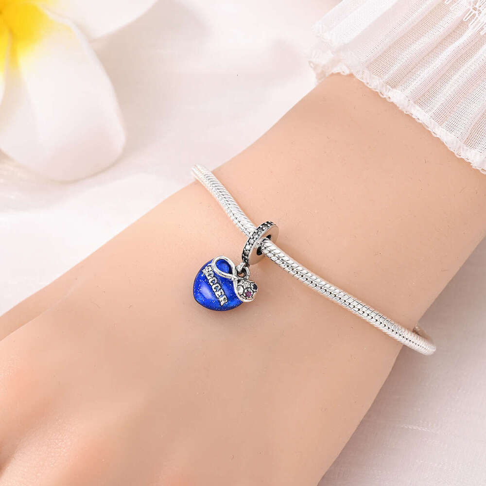 New 925 Sterling Silver Charm Football hobby Pendant Fit Charms Silver 925 Original Bracelet DIY Jewelry Making For women Gifts