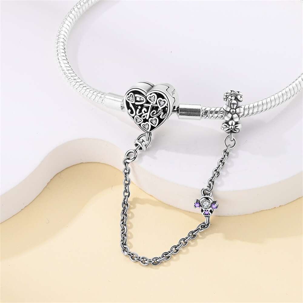 New 925 Sterling Silver Snake chain Clover Bracelet Charm Fit Charms Silver 925 Original Bracelet DIY Jewelry Making For women Gifts
