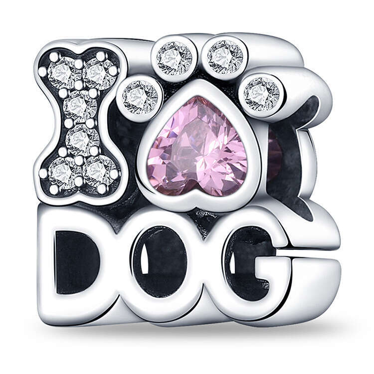 New 925 Sterling Silver Charm Caring for puppies beads pendant Fit Charms Silver 925 Original Bracelet DIY Jewelry Making For women Gifts