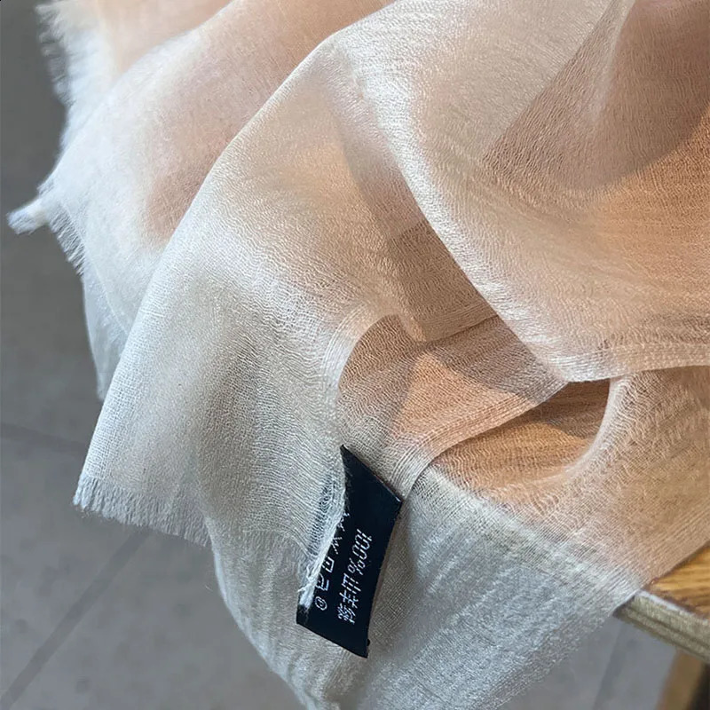 Women Scarves Solid Color Plain 100% Cashmere Square Scarf High Quality Spring Summer Female Light Soft Shawl Headscarf 240909