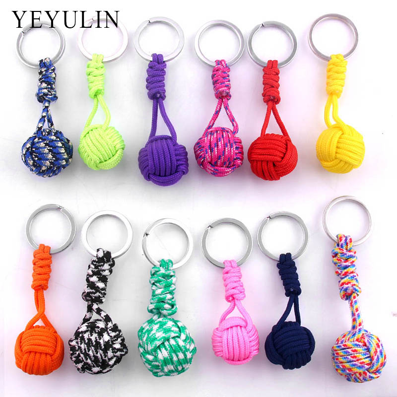 Nuovo Design Paracord Keeycain Ganyard Fist Knot Alete Resistenza Parachute Aut…