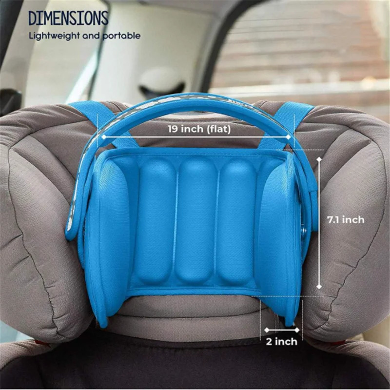 Kid Car Seat Head Support For Sleeping Baby Head Fixed Pillow Adjustable Neck Safety Protection Pad Travel Headrest Pillow 240906