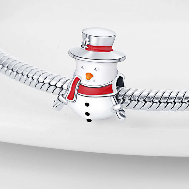 New 925 Sterling Silver Charm Christmas Tree Elk Santa Claus Pendant beads Fit Charms Silver 925 Original Bracelet DIY Jewelry Making For women Gifts