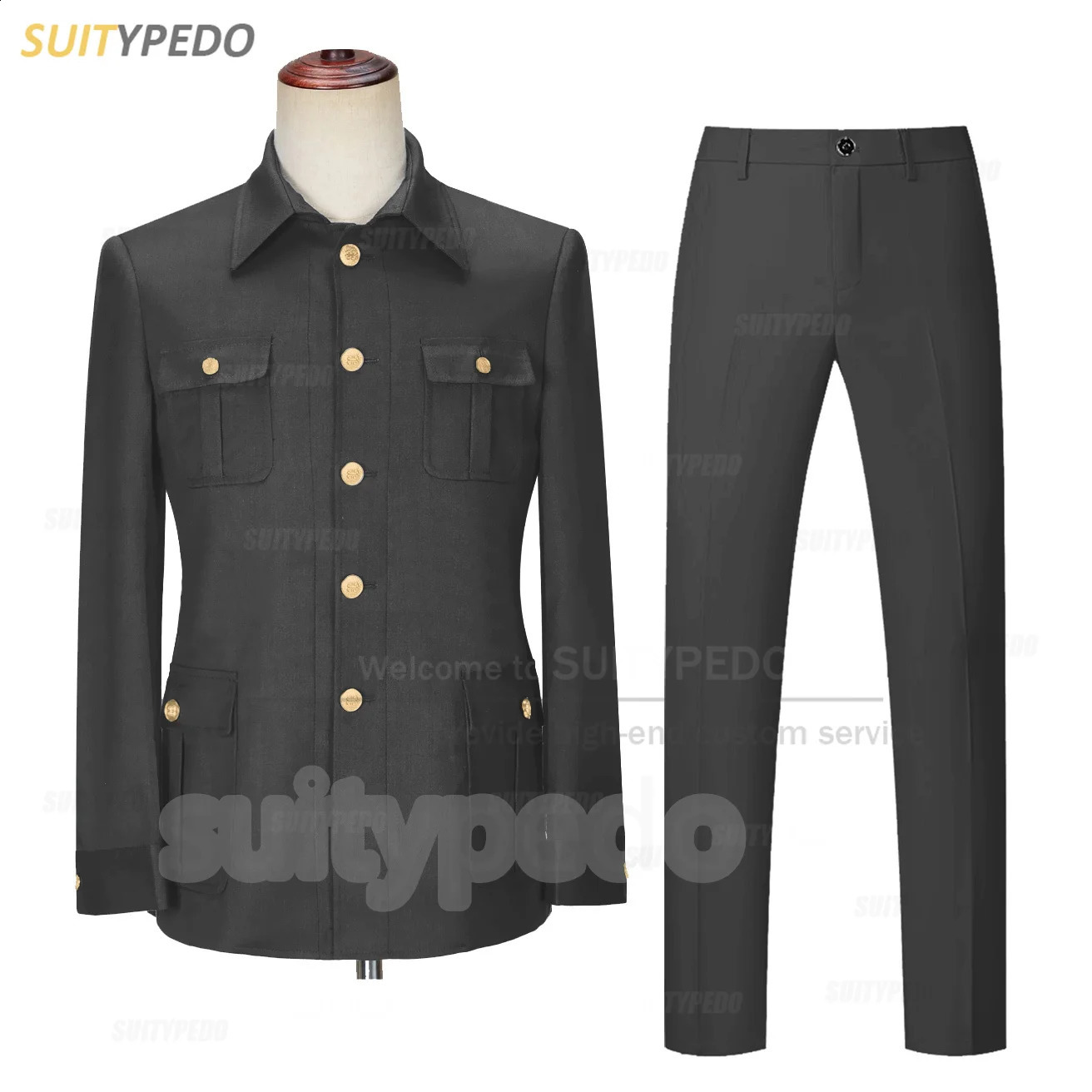 Fashion Men Suit Sets Tailor-made Daily Party Casual Outfits Evening Dinner Slim Fit Formal Male Blazer Pants Two Pieces 240914