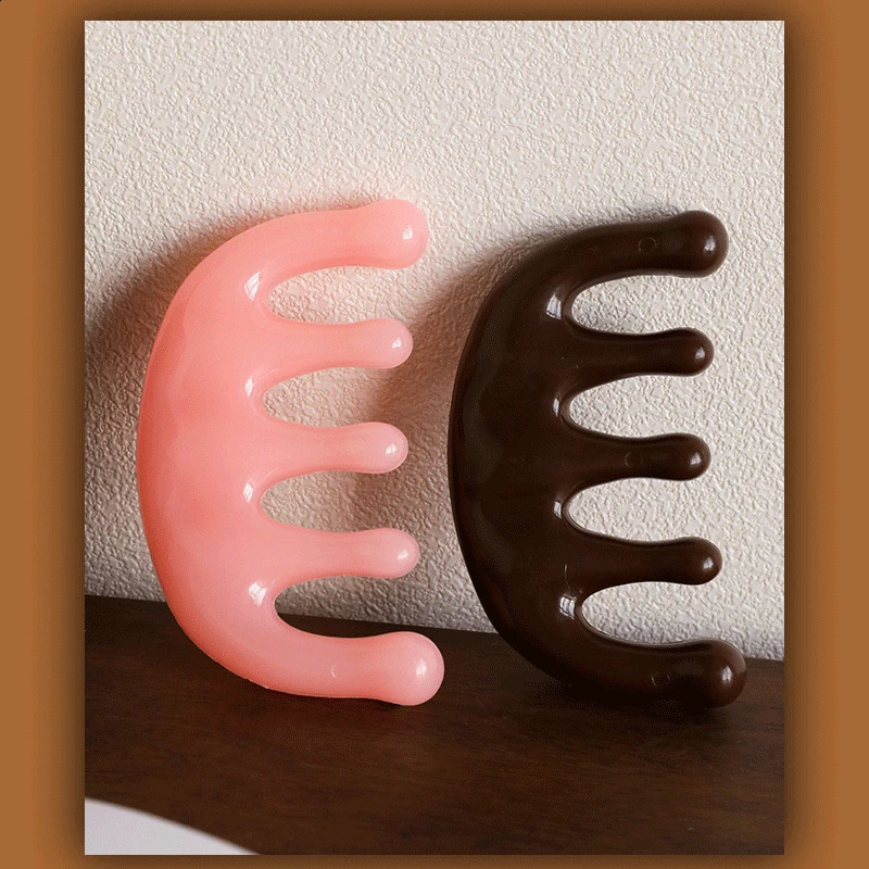 Meridian Massage Comb FiveTooth Handleless Chinese Acupuncture Head Blood Circulation Scalp Scraping Therapy 240911