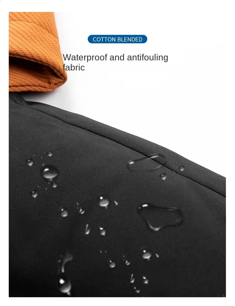 Mens Winter Baseball Jacket Harajuku 2 Pct Thick Down Cotton Padded Coat Streetwear Loose Cold-proof Hooded Parka 240914