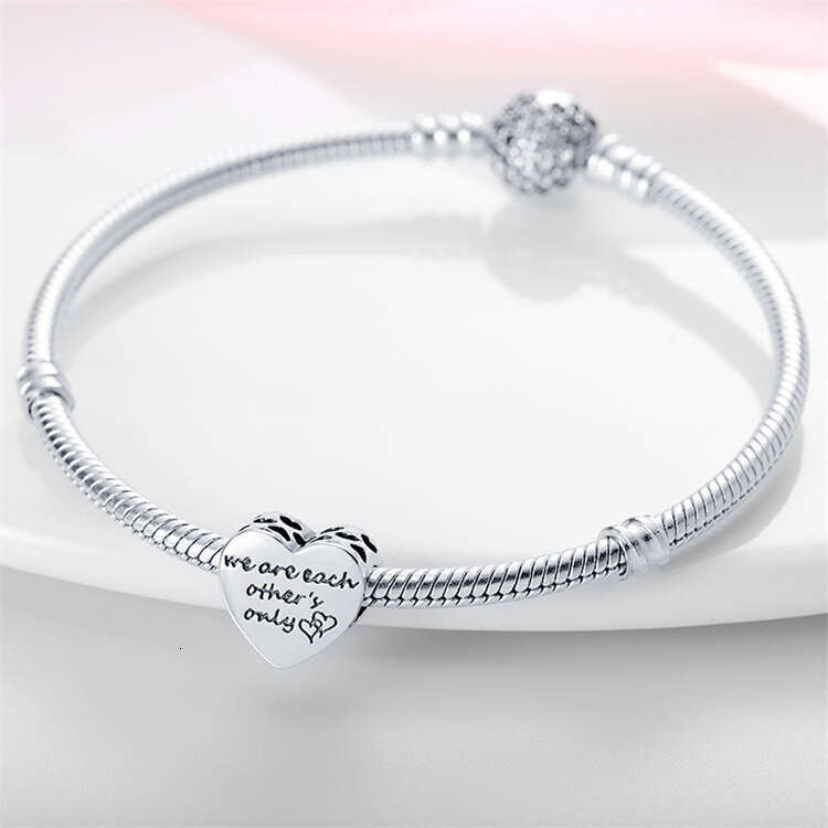 New 925 Sterling Silver Charm Loving couple love beads Fit Charms Silver 925 Original Bracelet DIY Jewelry Making For women Gifts
