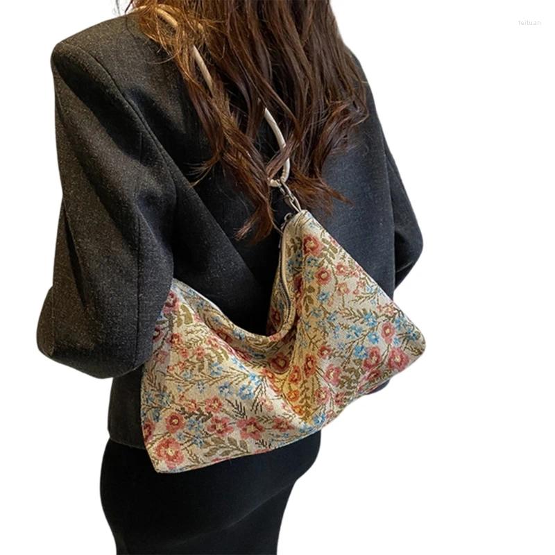 Totes Underarm Armpit Bag With Adjusted Strap Crossbody For Women Fashion Vintage Ethnic wer Shoulder Handbag Purse a146