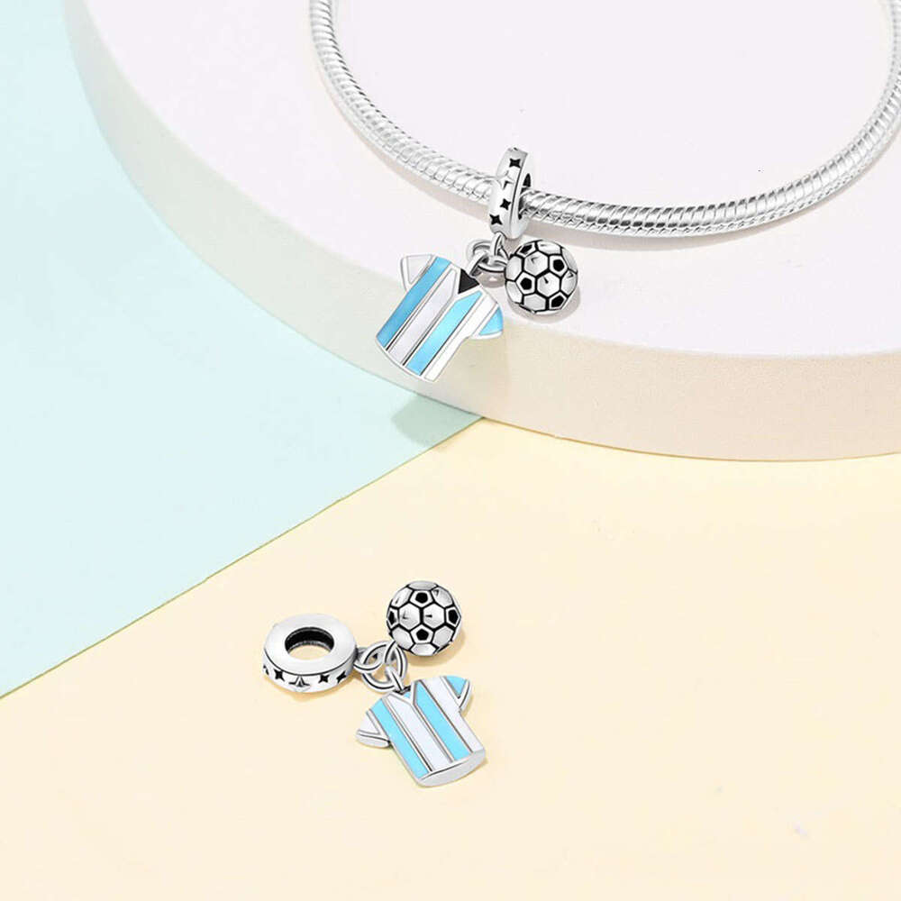 New 925 Sterling Silver Charm Sports and Fitness beads pendant Fit Charms Silver 925 Original Bracelet DIY Jewelry Making For women Gifts