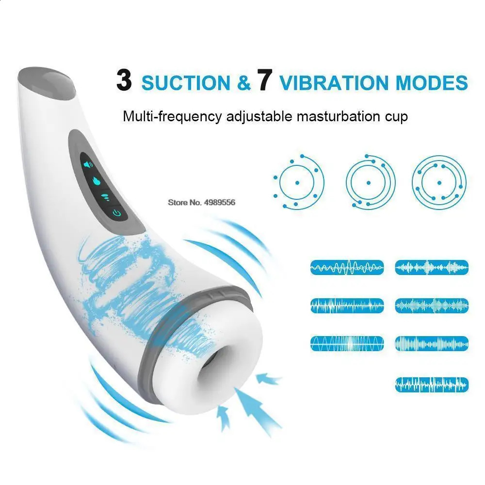 Automatic vibrator Masturbator for male sex toys auxiliary equipment Glans penis adult Plessure toy oral machine 240914