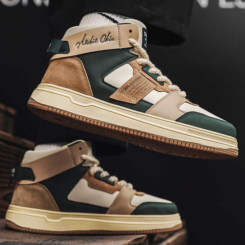 2023 Men's Vulcanized Fashion Pla tform Out door Casual Sneakers Men Street Skate Shoe Lace- up Shoes atillas Hombre