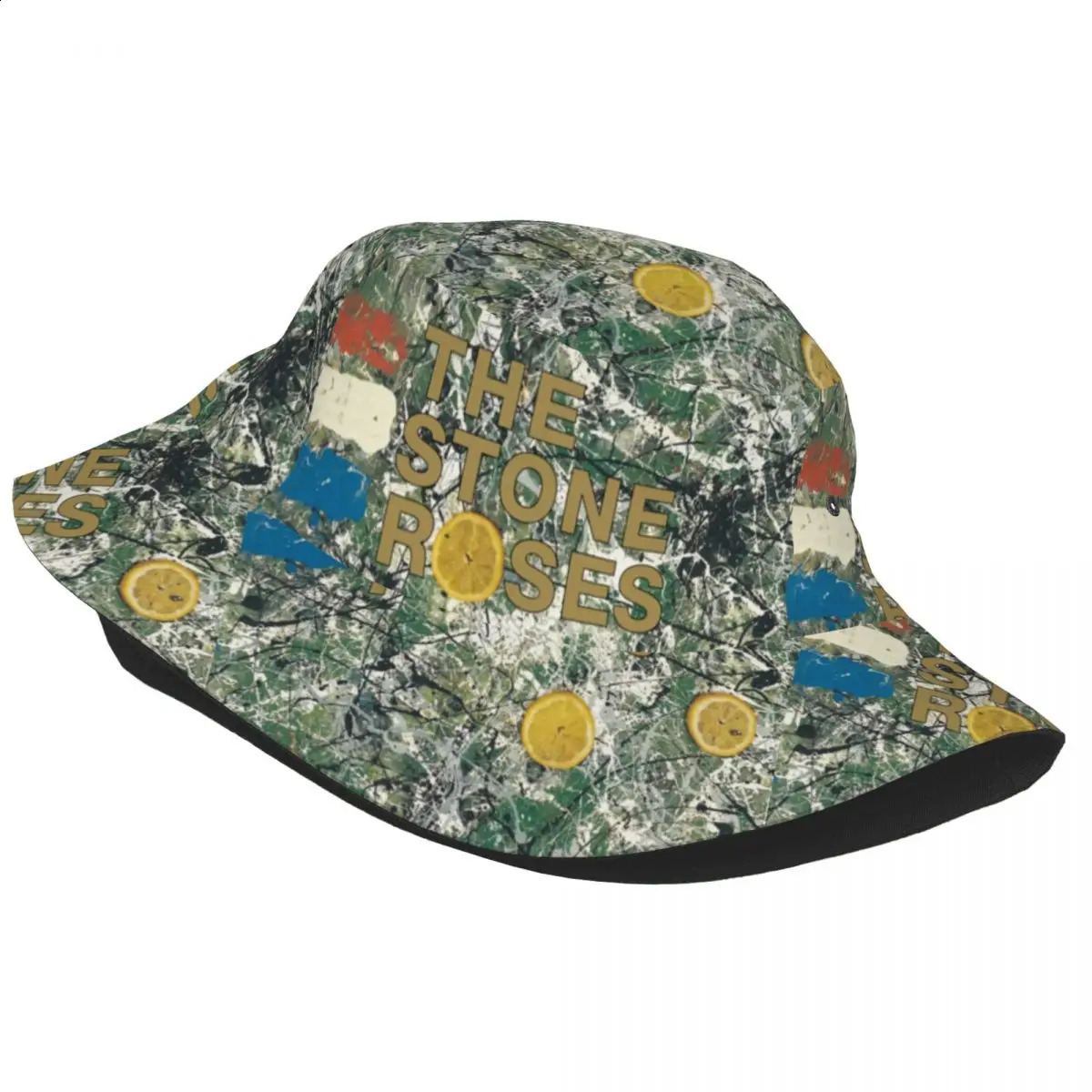 Unisex The Stone Roses Bucket Hat Bye Bad Portable Fisherman Hats Summer Fashion Fishing Caps Hawaii Graphic Sun Hat 240909