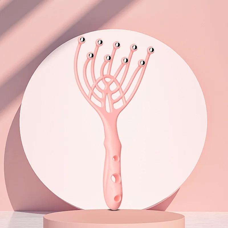 9 Claws Head Massger Streamlined Ball Body Relaxation Scalp Massage Hand Held Hair Relax Spa Health Care Stress Relief Aid 240911