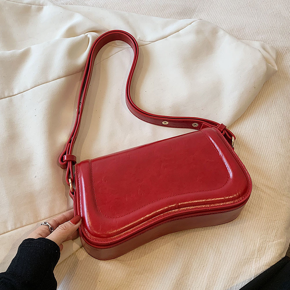 New Half-moon Bag For Women Leather Shoulder Bag Vintage Stylish Underarm Bag Luxury Designer Gilrs Armpit Handbag and Purse sac