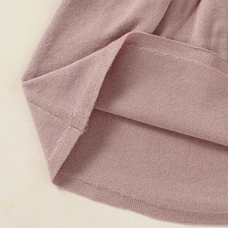 Baby Sweater Dress Knitted Girl Long Sleeve Autumn Childrens Clothing Fashion Cute Flower Warm 618M 240909