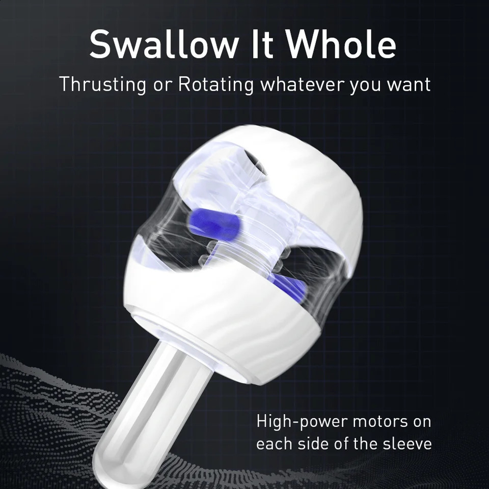 DRYWELL Automatic Male Masturbators Stimulation Trainer Cup Open-ended Stroker Masturbator Penis Vibrator Sex Toys for Men 240914