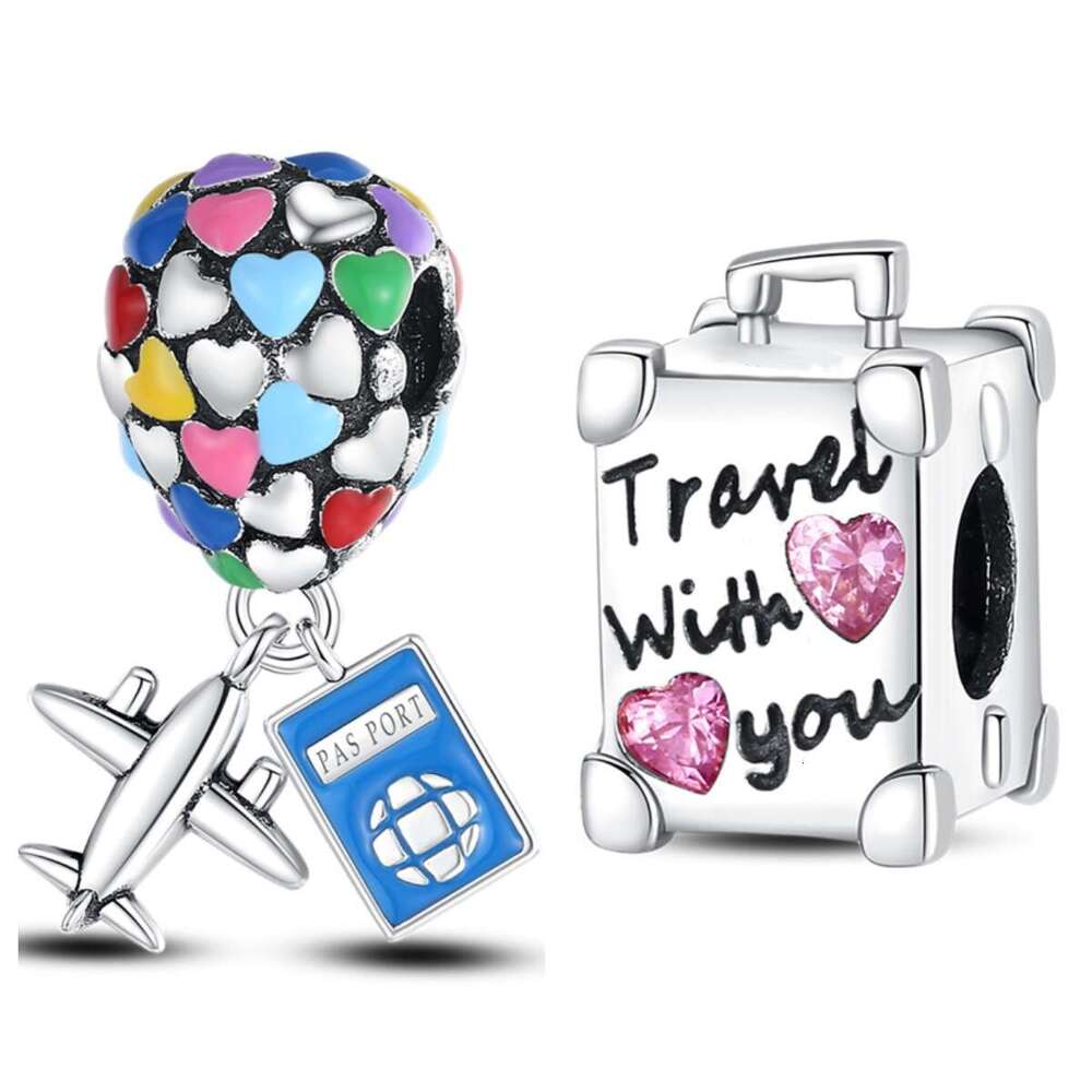 New 925 Sterling Silver Charm Travel box beads Fit Charms Silver 925 Original Bracelet DIY Jewelry Making For women Gifts