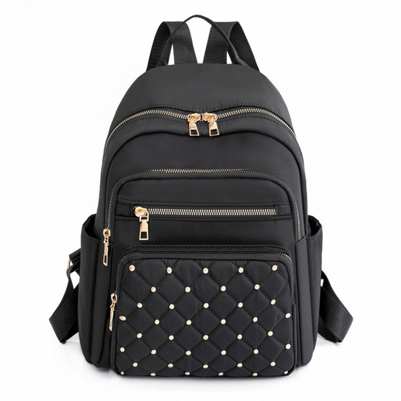 2024 New Classic Vintage Backpack Nylon Backpack Women Travel Bag Casual Solid School Bag Girl High Capacity College Backpack