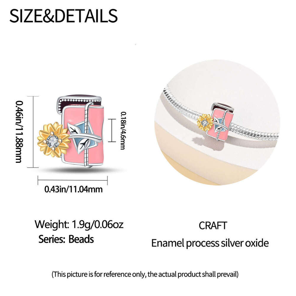 New 925 Sterling Silver Charm Graduation Book bead Fit Charms Silver 925 Original Bracelet DIY Jewelry Making For women Gifts