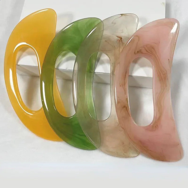 Guasha Board Resin Beeswax Massager Scraper Chinese Gua Sha Tool For Face Neck Back Body Acupuncture Pressure Massage Therapy 240911