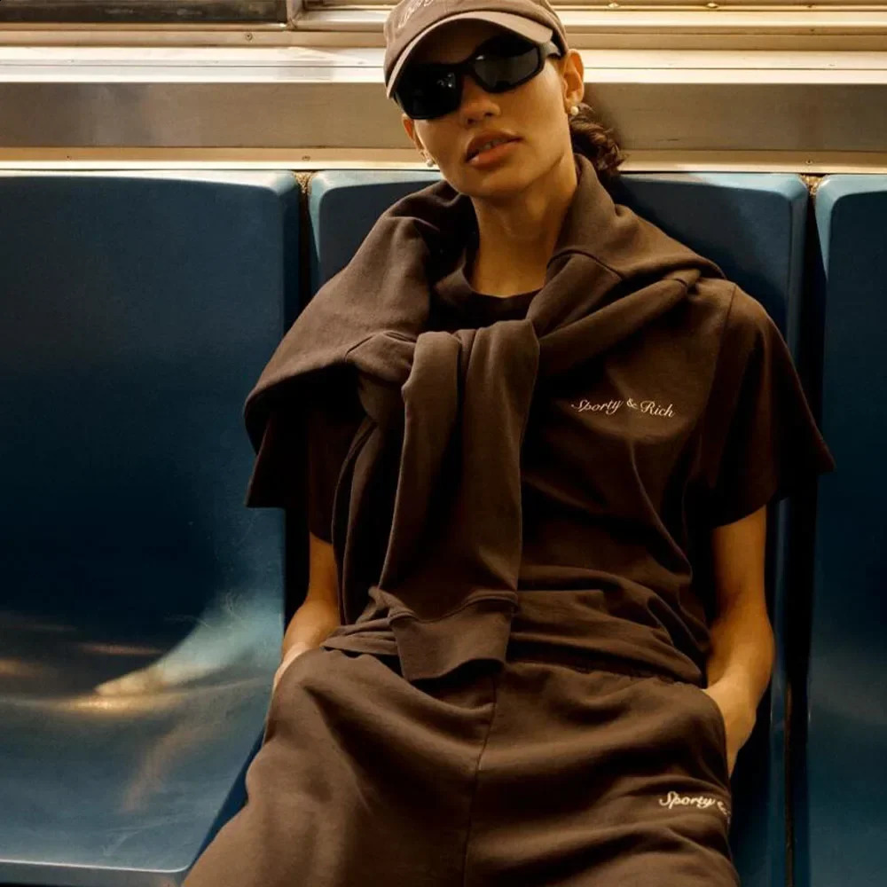 Exercise makes you healthy letter printing graphic Tshirt coffee cotton short sleeved summer casual top 90 pieces womens Y2K 240914