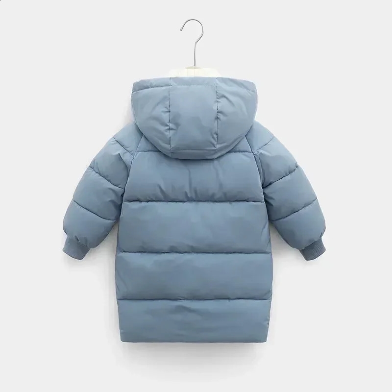212Y Russian Kids Childrens Down Outerwear Winter Clothes Teen Boys Girls CottonPadded Parka Coats Thicken Warm Long y240905