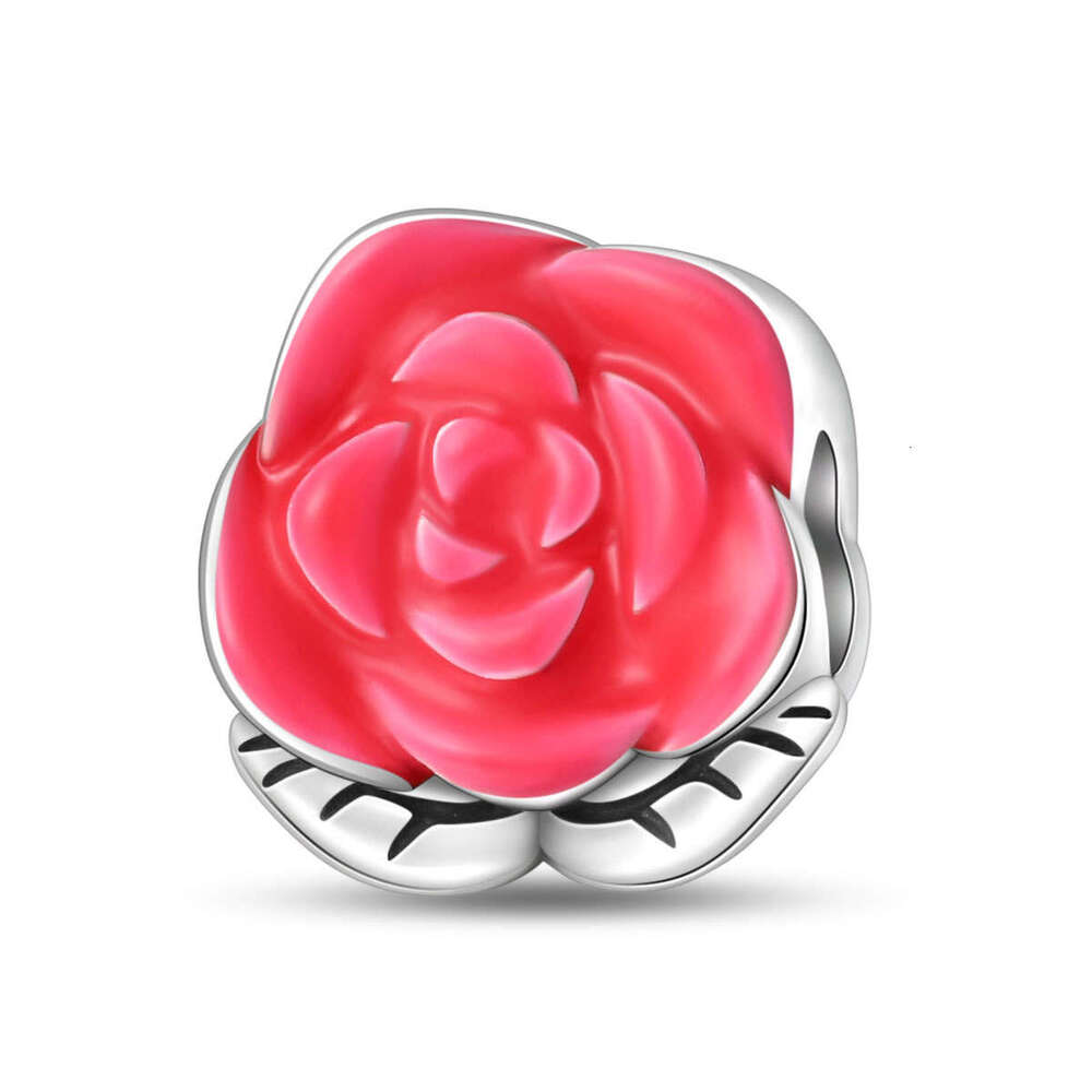 New 925 Sterling Silver Charm Romantic Rose Rainbow Pendant Fit Charms Silver 925 Original Bracelet DIY Jewelry Making For women Gifts