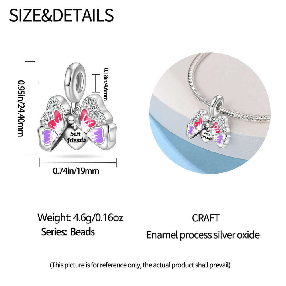 New 925 Sterling Silver Charm Event Design Series - Butterfly pendant Fit Charms Silver 925 Original Bracelet DIY Jewelry Making For women Gifts