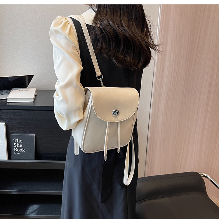 Designer Designer Bookbag School Bags Leather Square TLXT Women Fashion Backpacks Korean Trend All-match Shoulder Backpack Travel Bag