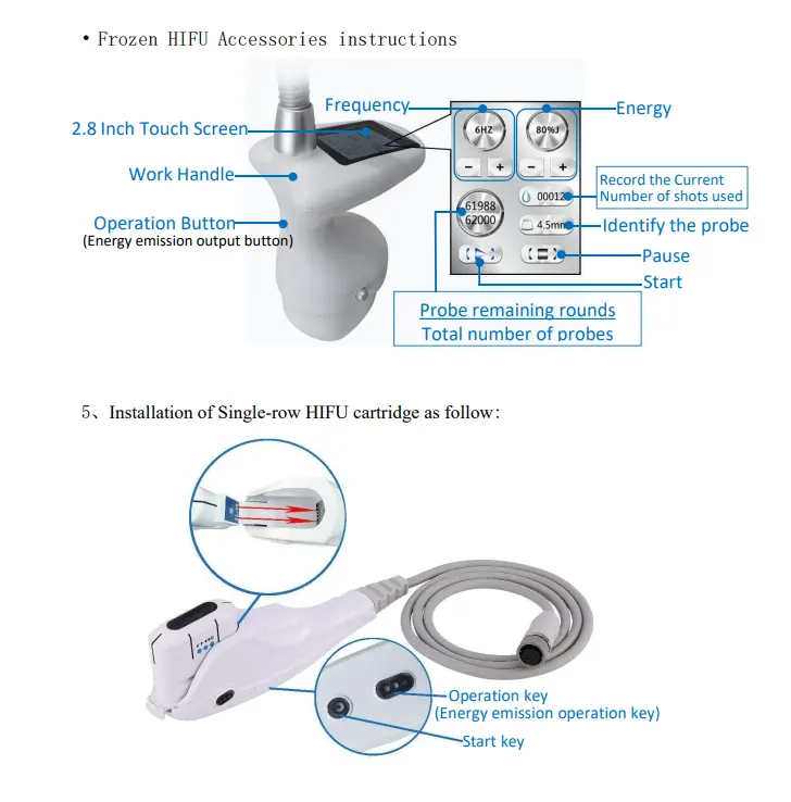 6 in 1 12D HIFU Non-Invasive Face Lift Skin Tightening Vaginal Tightening Smas Facial Treatment HIFU Machine