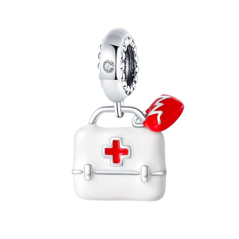 New 925 Sterling Silver Charm Medicine Box Teacher pendant Fit Charms Silver 925 Original Bracelet DIY Jewelry Making For women Gifts