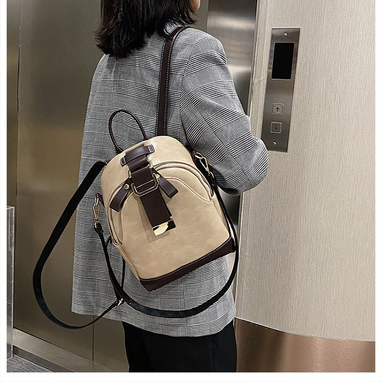 High Quality Small PU School Bag Fashion TLXT Women Leather Designer Bookbag Backpack for Teenage Girls Vintage Double Shoulder Bags