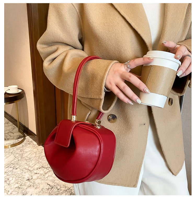 Dumpling Hobo Bag Unique Handbag Purses Designer TLXT Woman Handbag Vintage Bag Personalized Luxury Burgandy Designer Bag Designer Handbag for Women