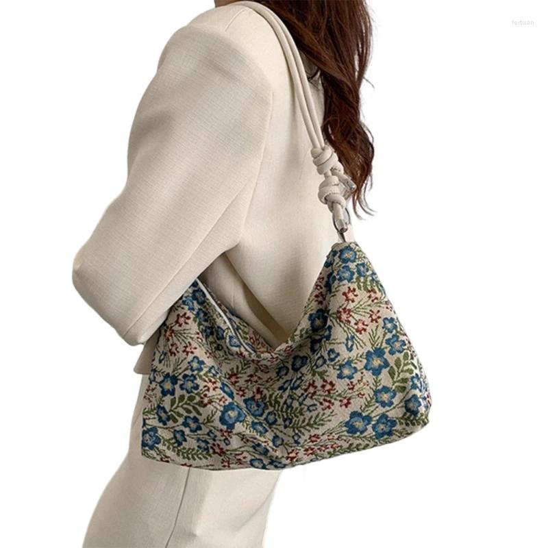 Totes Underarm Armpit Bag With Adjusted Strap Crossbody For Women Fashion Vintage Ethnic wer Shoulder Handbag Purse a146