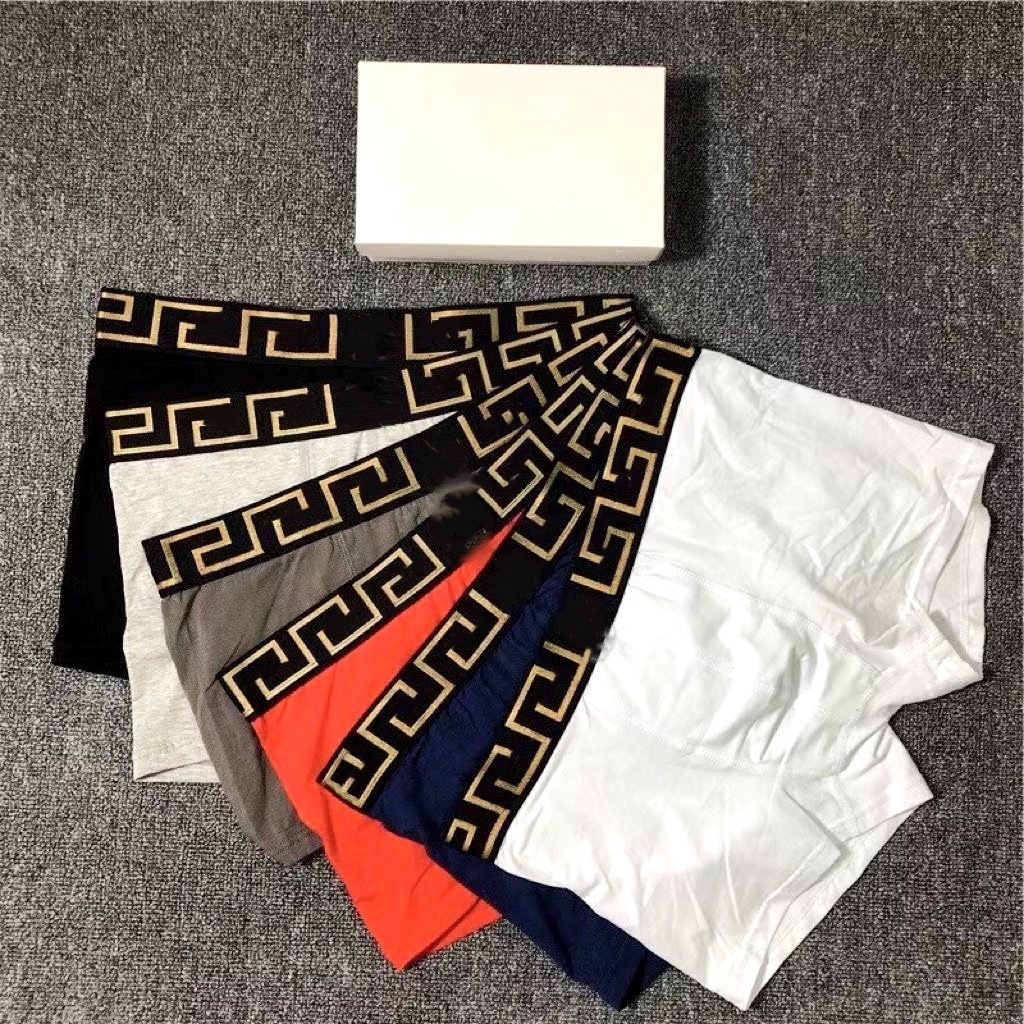 Designers mens underpants mens boxers underwear Brands Sexy Classic Pure Cotton Medusa boxer Casual Fashion shorts soft breathable underwears 3 pieces/box with Box