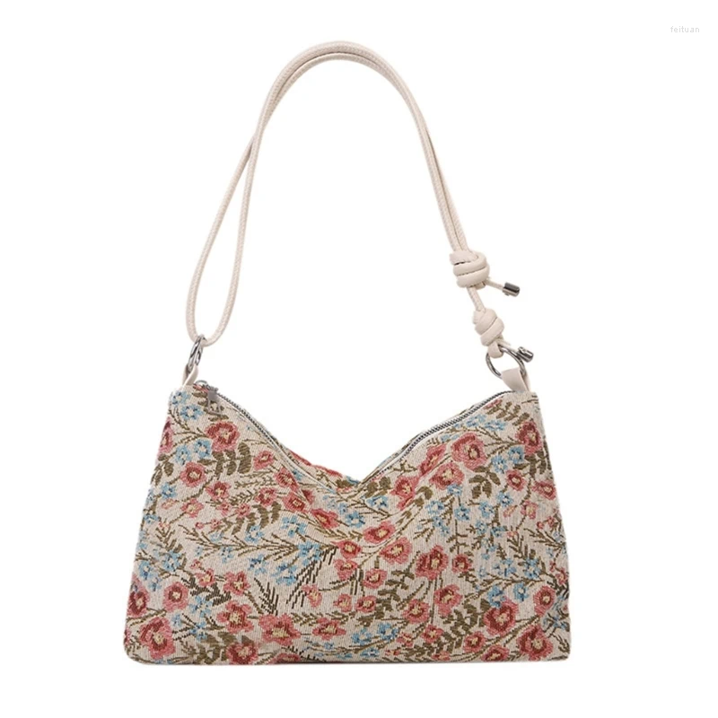Totes Underarm Armpit Bag With Adjusted Strap Crossbody For Women Fashion Vintage Ethnic wer Shoulder Handbag Purse a146