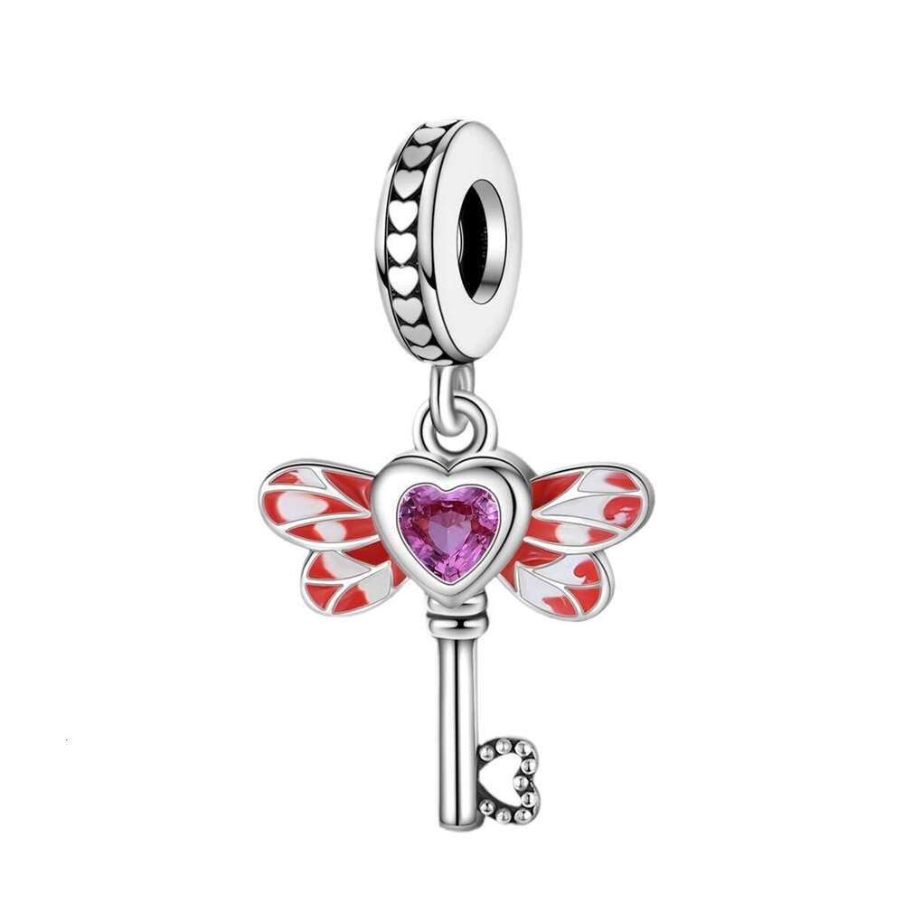 New 925 Sterling Silver Charm Love lock key lock pendant beads Fit Charms Silver 925 Original Bracelet DIY Jewelry Making For women Gifts