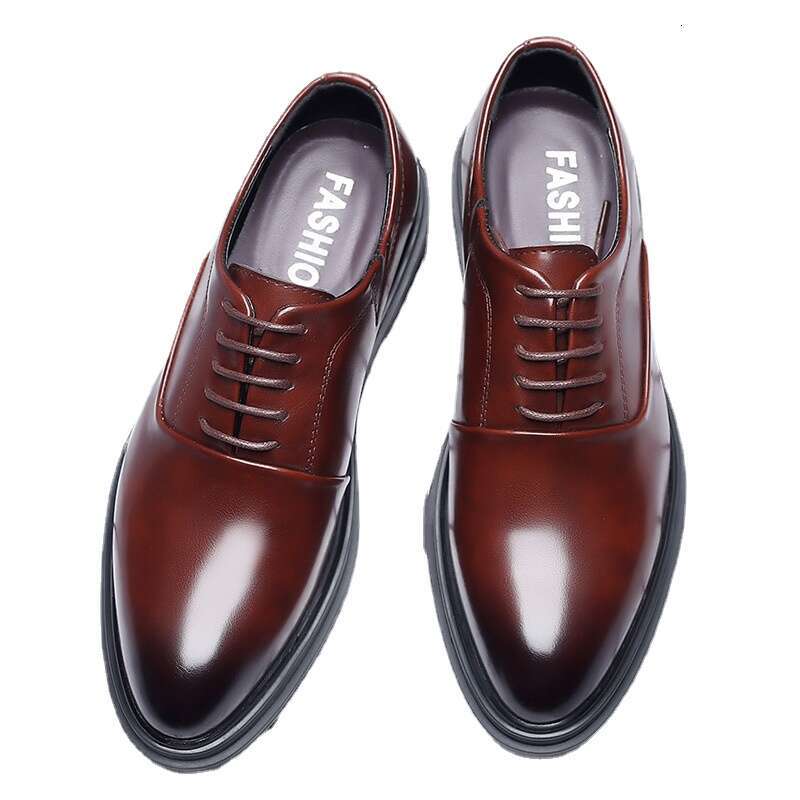 Leather Shoes Men's Breathable Black Soft Bottom Man Business Formal Wear Casual Wedding atos Hombre