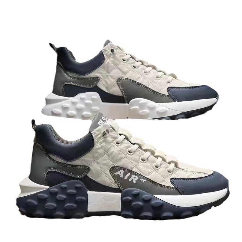 Free Shipping Running New Sneakers Designer Men Waterproof Shoes Thick Soles Leather Walking Sneaker Trainers