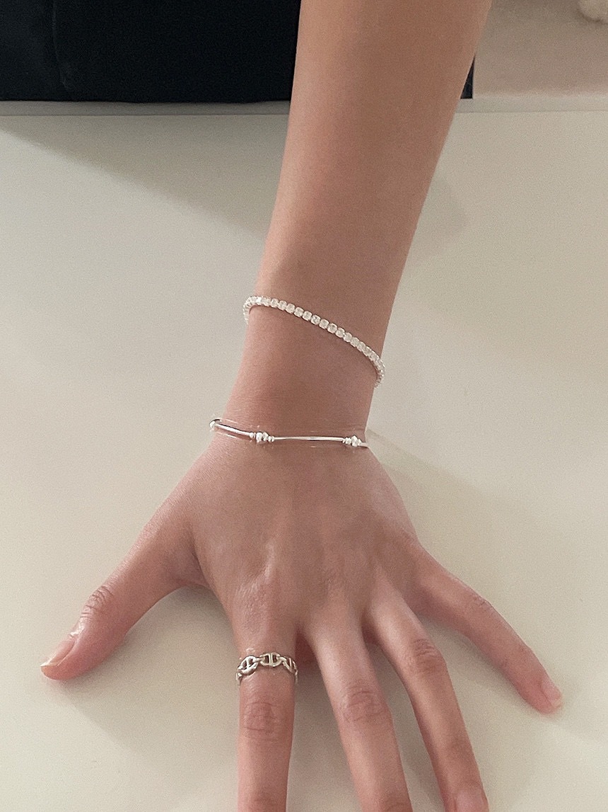 Tennis Chain Bracelet: Sterg Sier, Round Moissanite, Wedding Jewelry