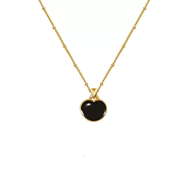 Hot Sell Designer necklace Descartes Island chubby heart starry sky necklace double layered collarbone chain light luxury niche design fashionable tem